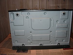4 screws attach the cradle to the casing